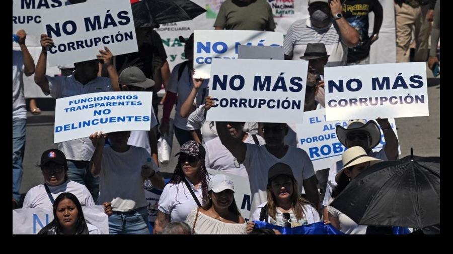 protesta en El Salvador