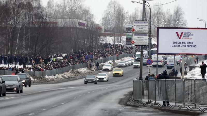 Funerales de Alexei Nalvani oposito de Vladimir Putin
