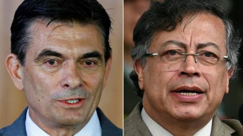 Rodrigo Paz y Gustavo Petro