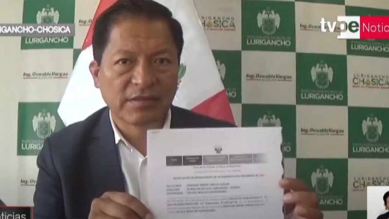 Lurigancho-Chosica: alcalde Oswaldo Vargas amenazas de muerte 