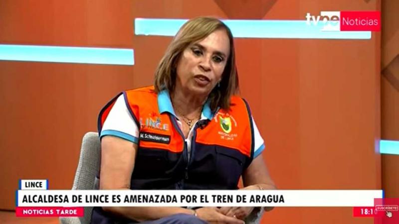  alcaldesa de Lince  'Tren de Aragua'