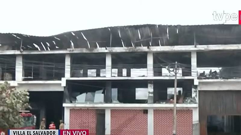 incendio villa el Salvador Bomberos 