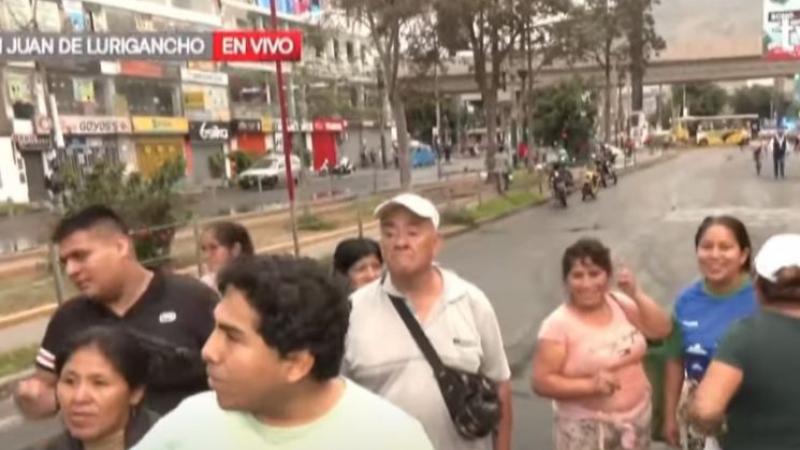 desalojo de comerciantes de la av. Las Flores Oeste