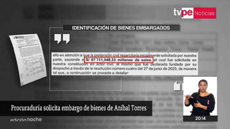 Procuraduría General del Estado solicitó embargo de bienes de Aníbal Torres