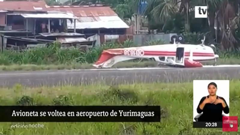 Avioneta accidente  aeropuerto de Yurimaguas