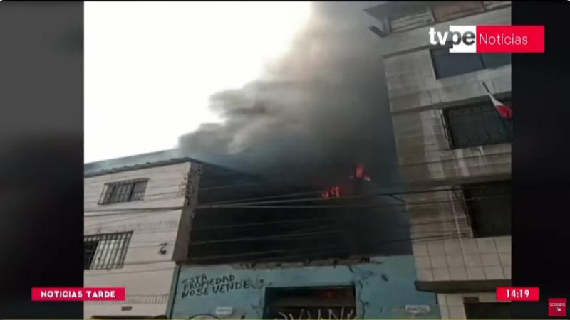 INCENDIO EN BARRIOS ALTOS