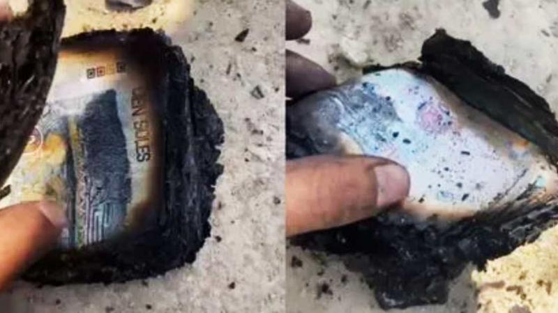 BCRP reconoció parte de billetes quemados tras incendio en vivienda de Cieneguilla