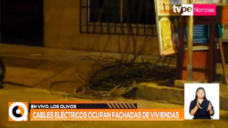 Los Olivos: mujer cortó cables que rozaban su vivienda y deja sin internet a sus vecinos