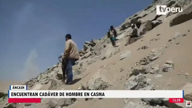 Áncash: encuentran cadáver de hombre con una soga en el cuello en Casma