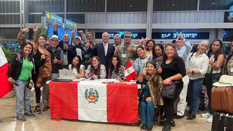 Peruanos evacuados    Israel   Perú    Cancillería