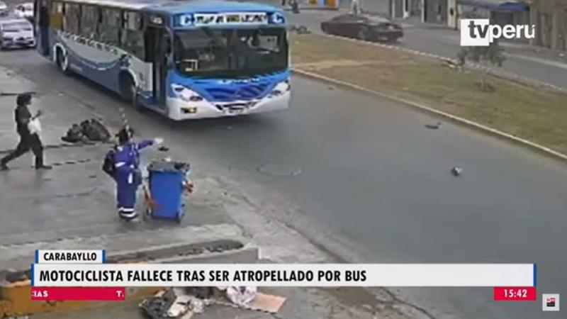 Carabayllo: motociclista muere tras ser atropellado por un bus