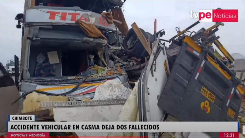 Casma accidente tráiler bus Panamericana Norte