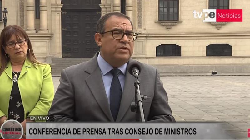 Alberto Otárola Vladimir Cerrón sentencia prisión Policía Nacional