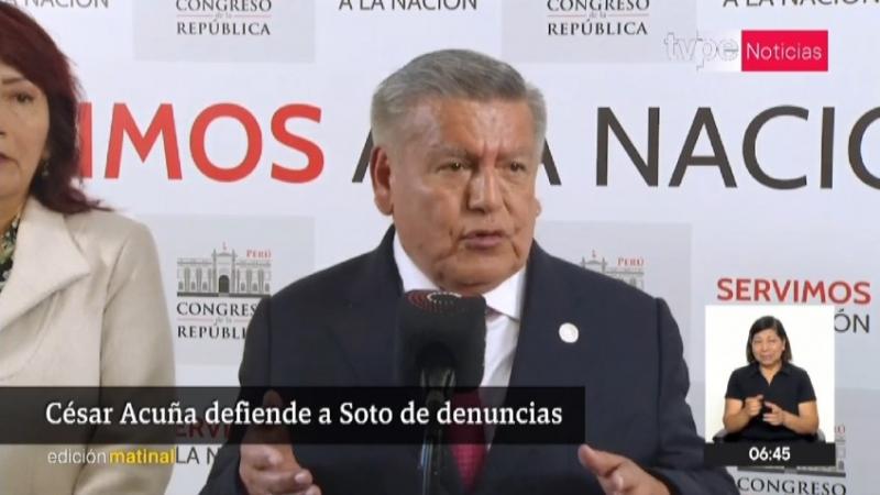 César Acuña Alejandro Soto Congreso de la República