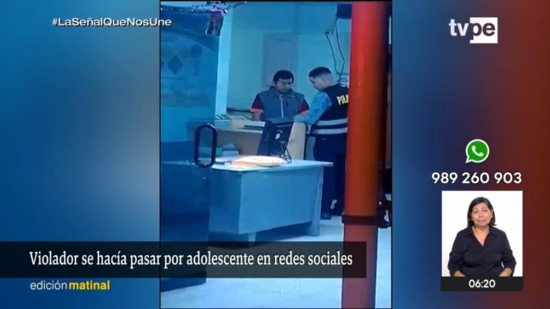 Comas Collique violación menor de edad adolescente redes sociales