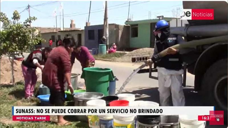 Corte de agua Sunass servicio 