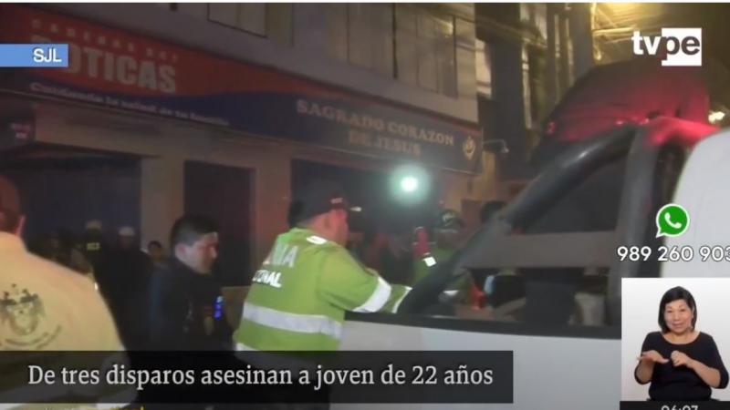 En San Juan de LurIgancho asesinan a joven de 22 años 