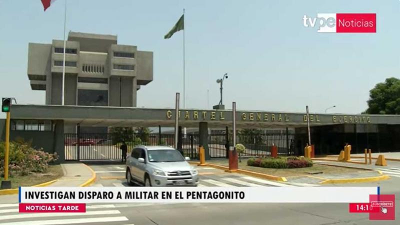 San Borja  investigan  militar  estacionamiento del Pentagonito