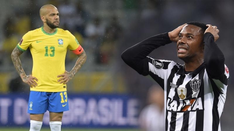 Dani Alves Robinho Selección de Brasil