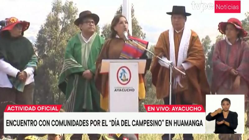 Presidenta Dina Boluarte anuncia la entrega de 1269 títulos de propiedad en Ayacucho