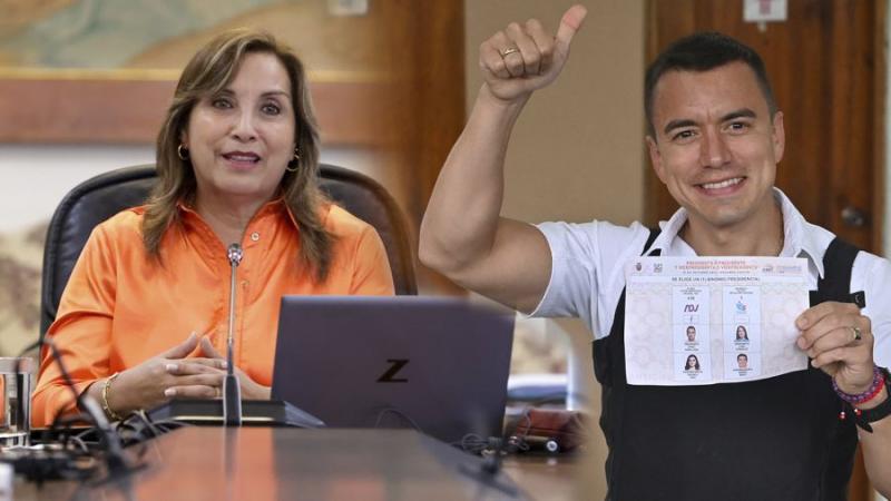 Dina Boluarte Ecuador Daniel Noboa Presidencia de Ecuador elecciones