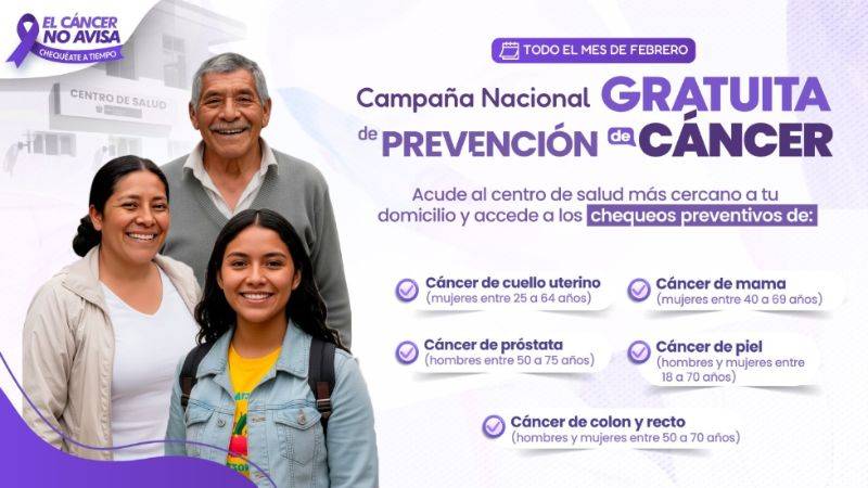 Minsa campaña cáncer