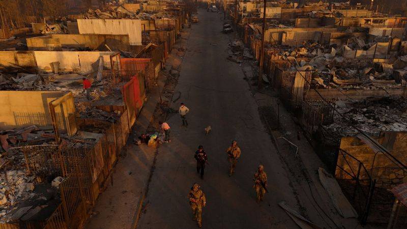 Chile incendio forestal
