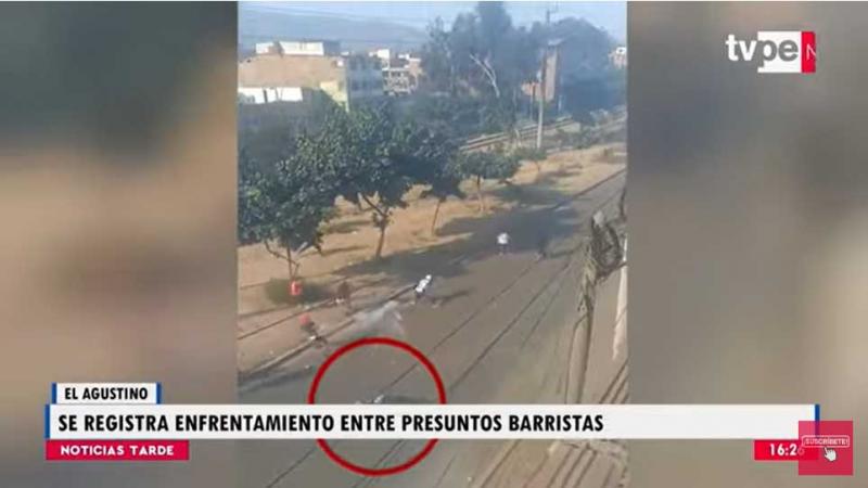 El Agustino enfrentamiento  presuntos barristas 