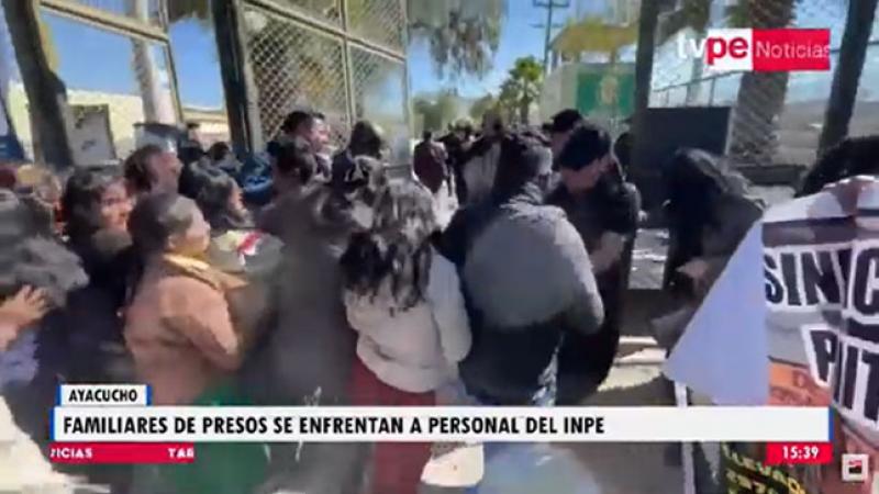Ayacucho: familiares de presos se enfrentan a trabajadores del INPE Reestructuración del INPE