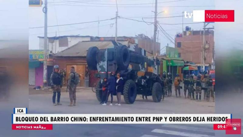 Bloqueo de Barrio Chino: enfrentamiento entre PNP y trabajadores agrarios dejó varios heridos