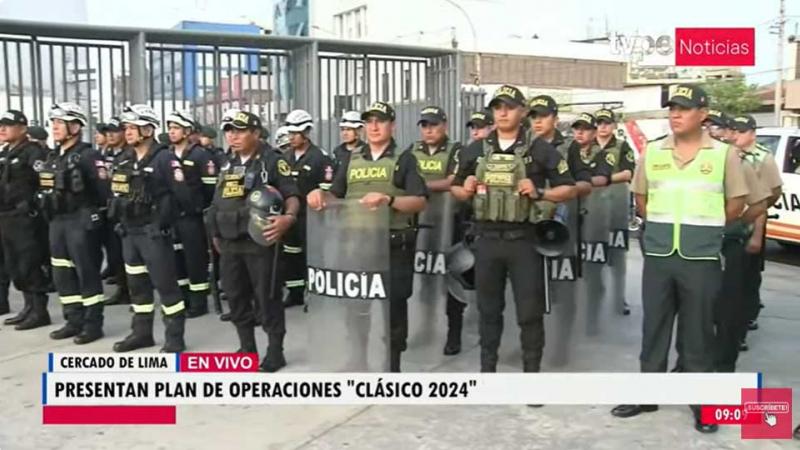 Alianza Lima vs. Universitario PNP seguridad clásico