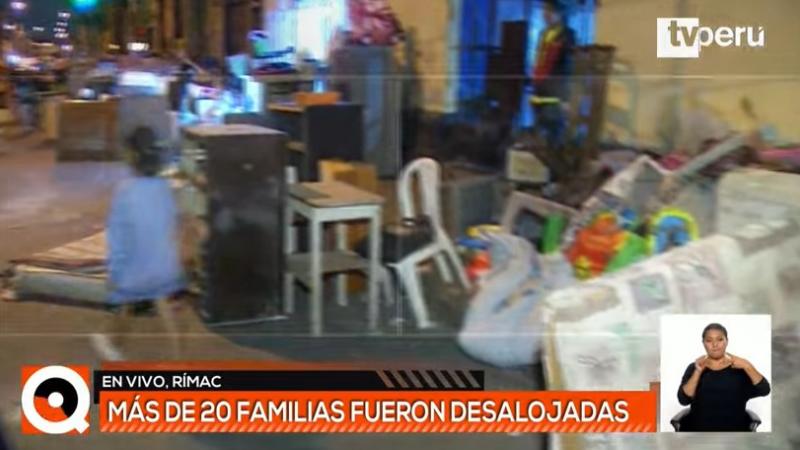 Rímac: más de 20 familias fueron desalojadas de casona