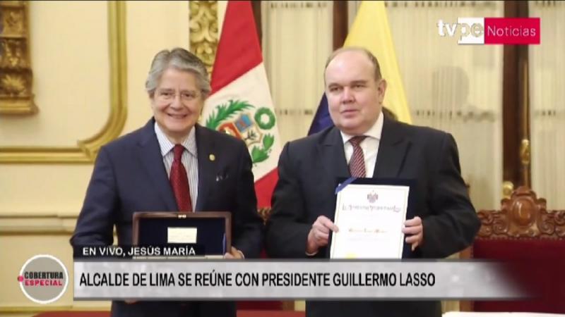 Guillermo Lasso Rafael López Aliaga Lima Ecuador Perú Dina Boluarte Lima Metropolitana