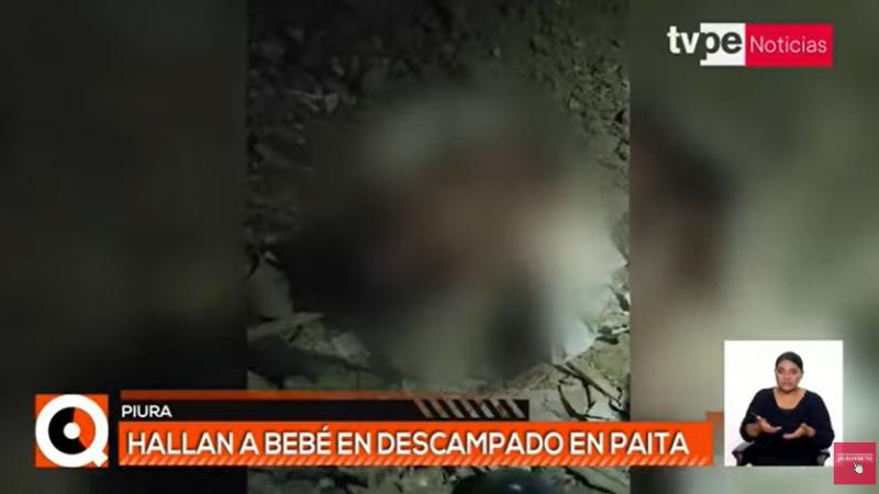 recién nacido fue abandonado en Piura