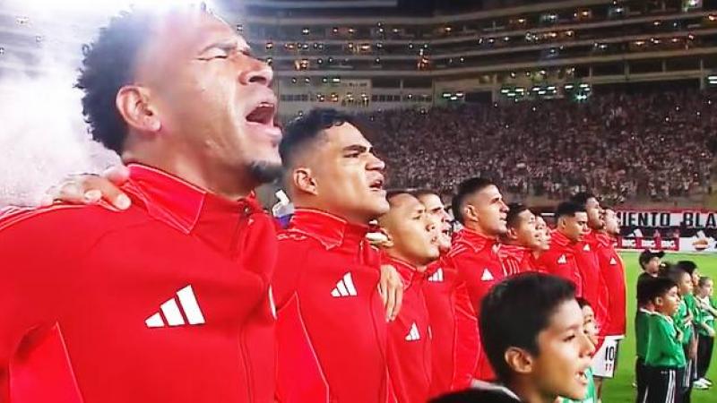 himno nacional peru vs republica dominicana