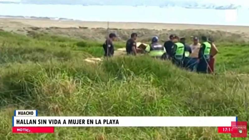 Huacho cuerpo sin vida playa