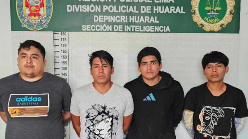 Huaral banda de extorsionadores