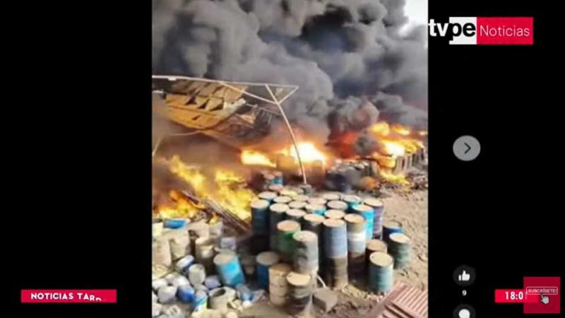 Carabayllo: incendio fábrica