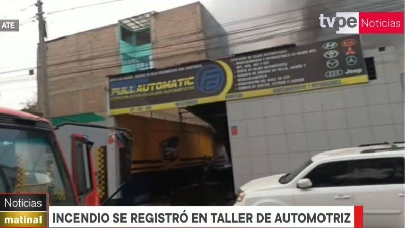 incendio en Ate