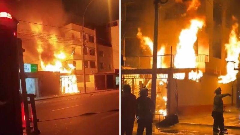 incendio en san borja