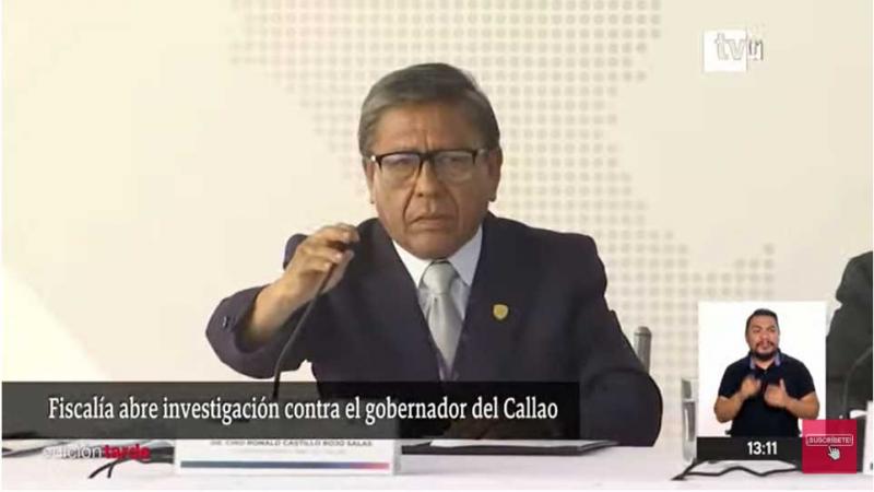 Fiscalía investigación preliminar GORE Callao 