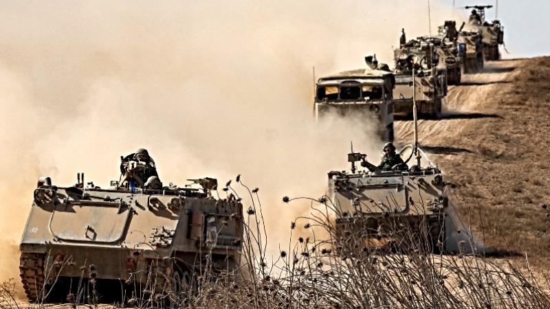 Ejército de Israel desplegándose en su frontera con la franja de Gaza