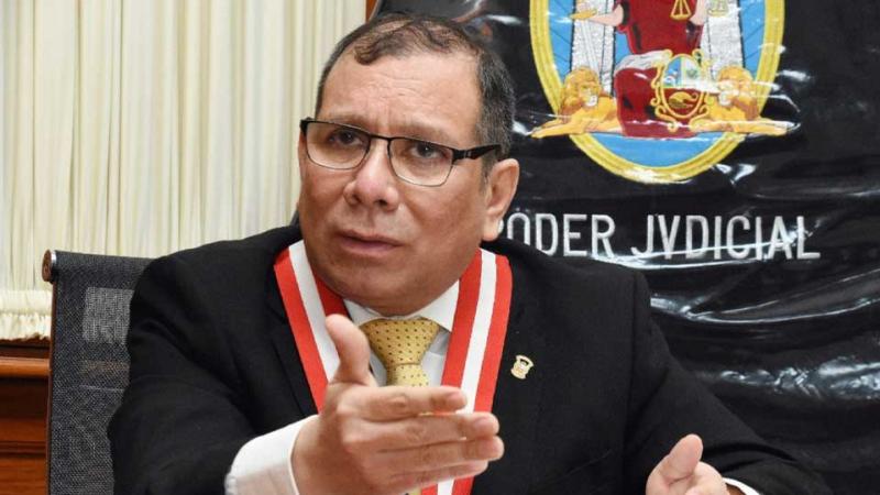 Presidente del Poder Judicial Javier Arévalo organizaciones criminales  terroristas