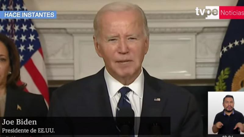 Joe Biden en conferencia de prensa sobre ataque de Hamás a Israel   