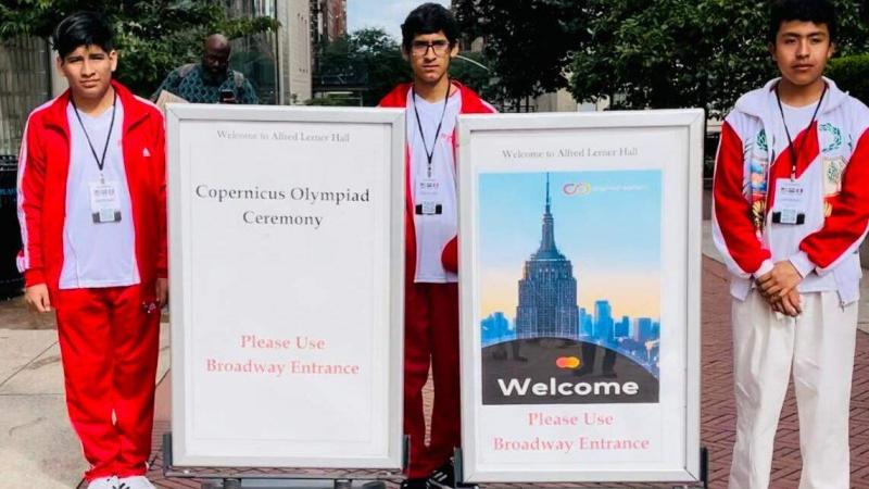 Jóvenes peruanos Escolares Olimpiada olimpiadas de matemáticas Matemáticas Medalla de oro Medalla de bronce Estados Unidos Olimpiada Copérnico de Matemáticas Orgullo nacional