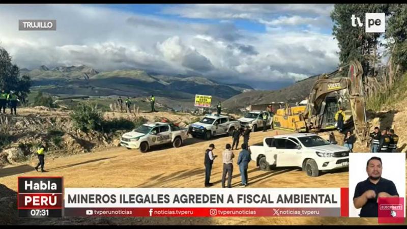 La Libertad: mineros ilegales fiscal