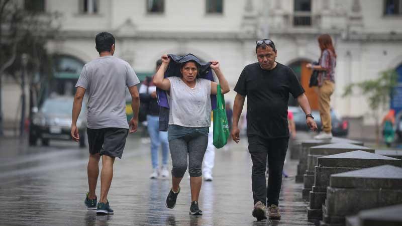 Senamhi lluvia distritos de Lima Metropolitana