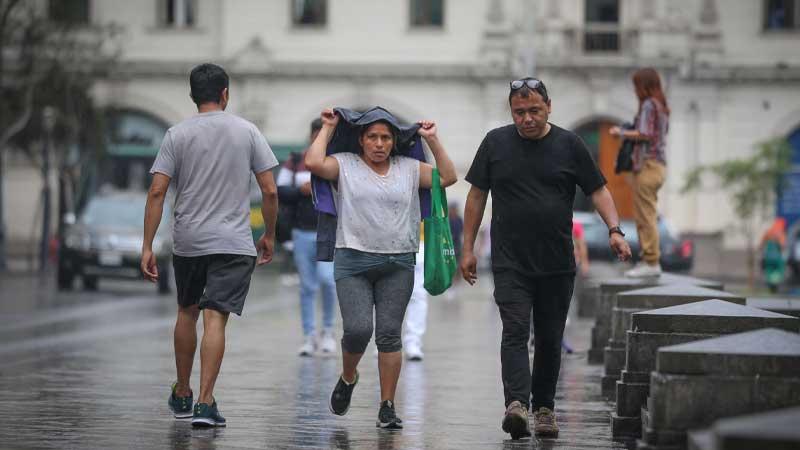 Senamhi lluvia  distritos de Lima Metropolitana