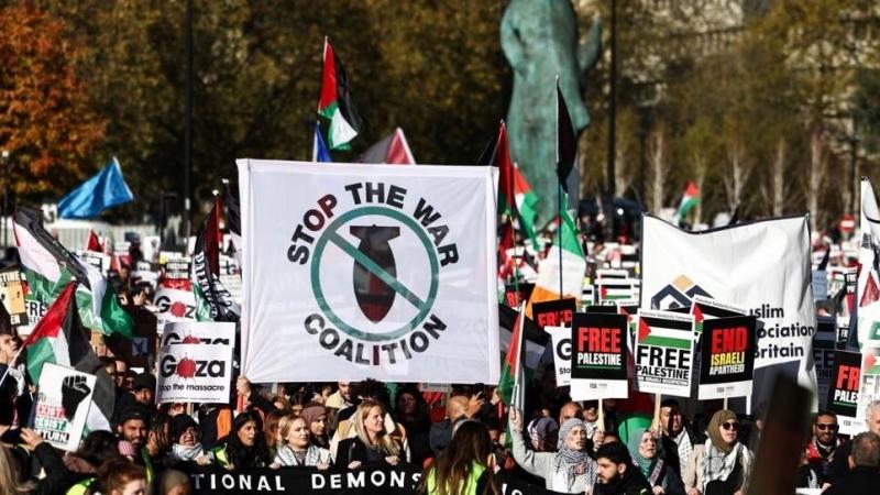 Franja de Gaza marcha en Londres 