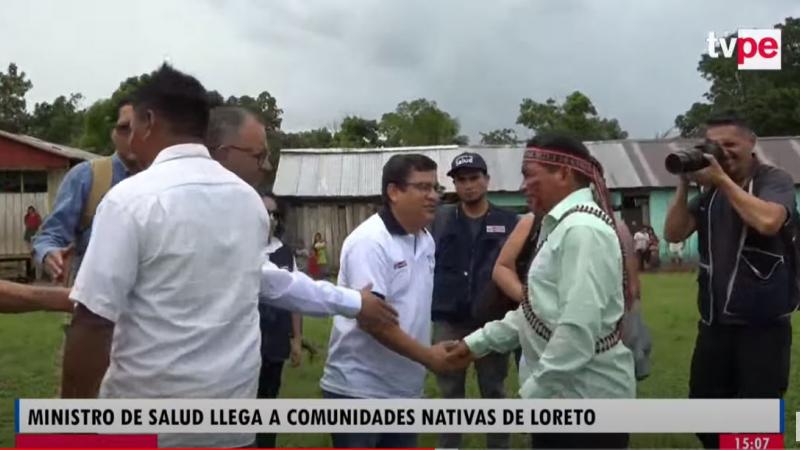 Ministro de Salud César Vásquez Minsa Loreto comunidades nativas enfermedades diarreicas agudas infecciones respiratorias